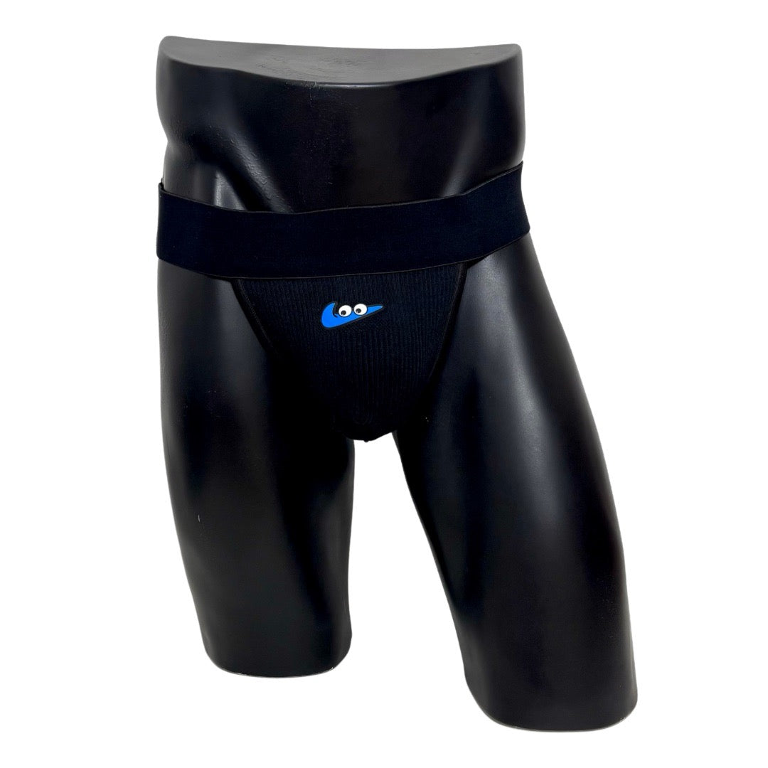 Nike Retro Eyes & Blue Swoosh Socks Jockstrap/Thong