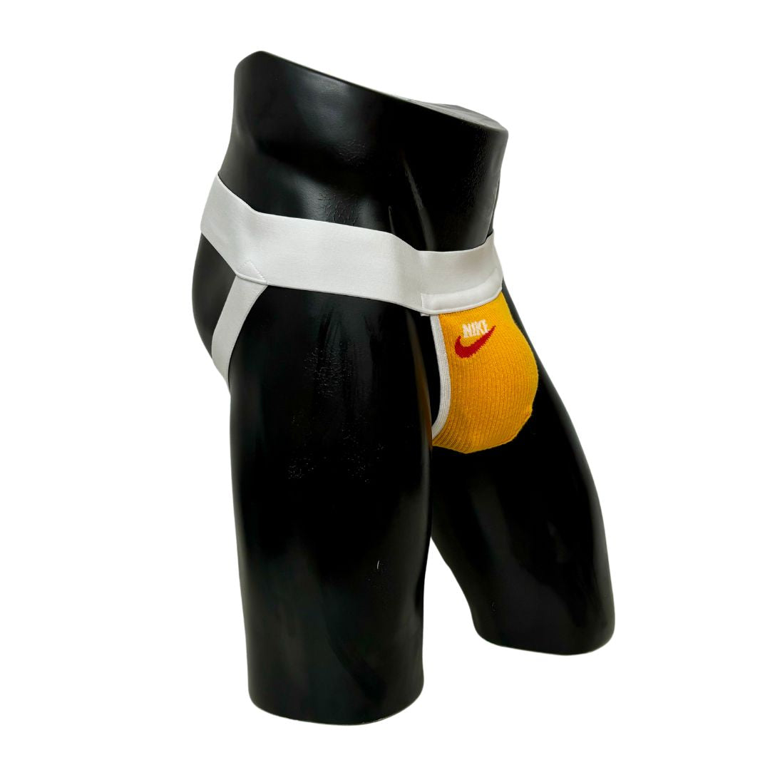 Nike Retro Orange Logo Socks Jockstrap/Thong