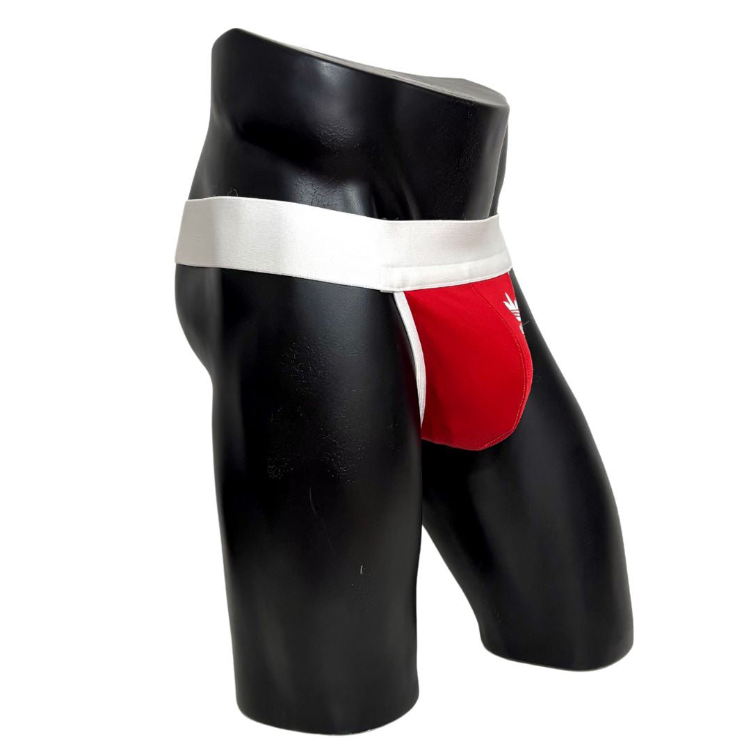 Adidas Originals Side Logo Red Jockstrap/Thong