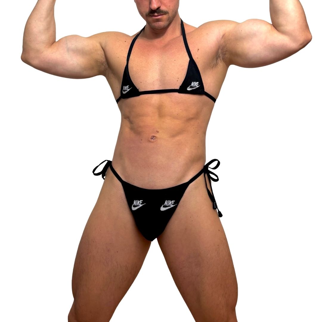 Nike Sport Black Bro Bra and Thong Set