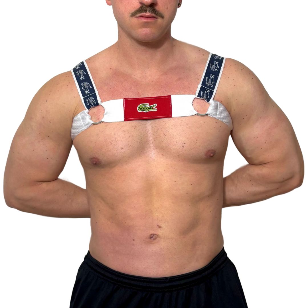 Lacoste Red/Blue/White Harness