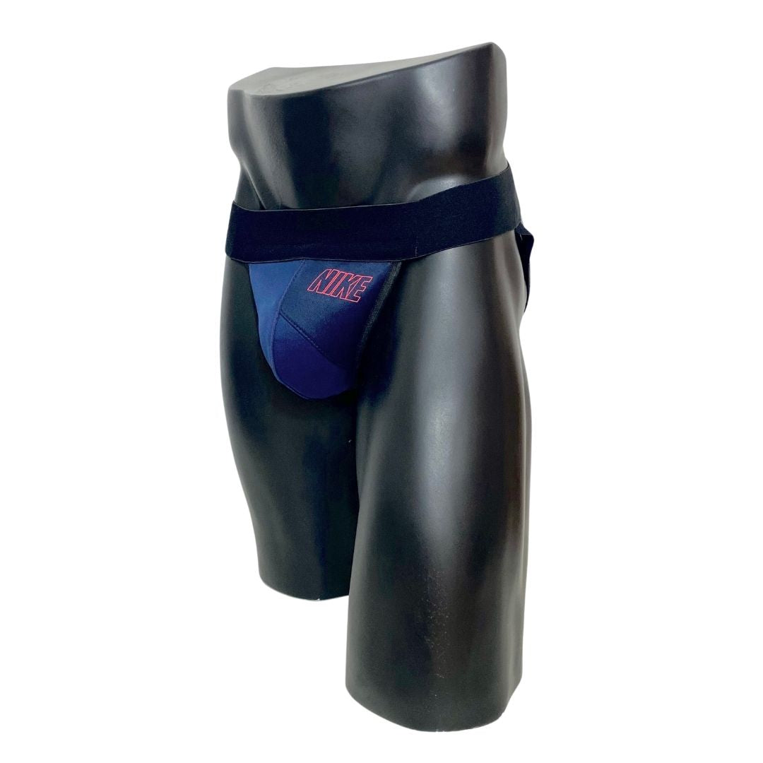 Nike Dark Blue Red Logo Jockstrap/Thong