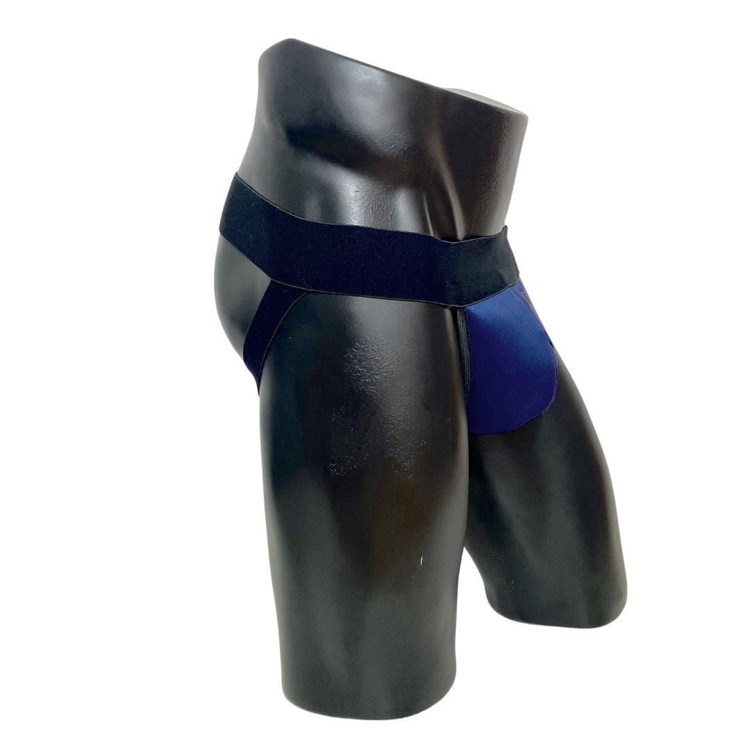 Nike Dark Blue Red Logo Jockstrap/Thong
