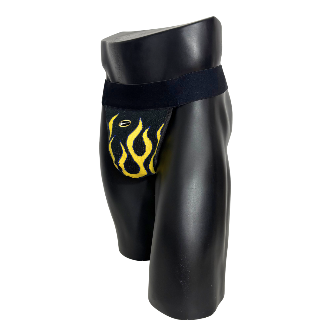 Nike Flames Black Socks Jockstrap/Thong