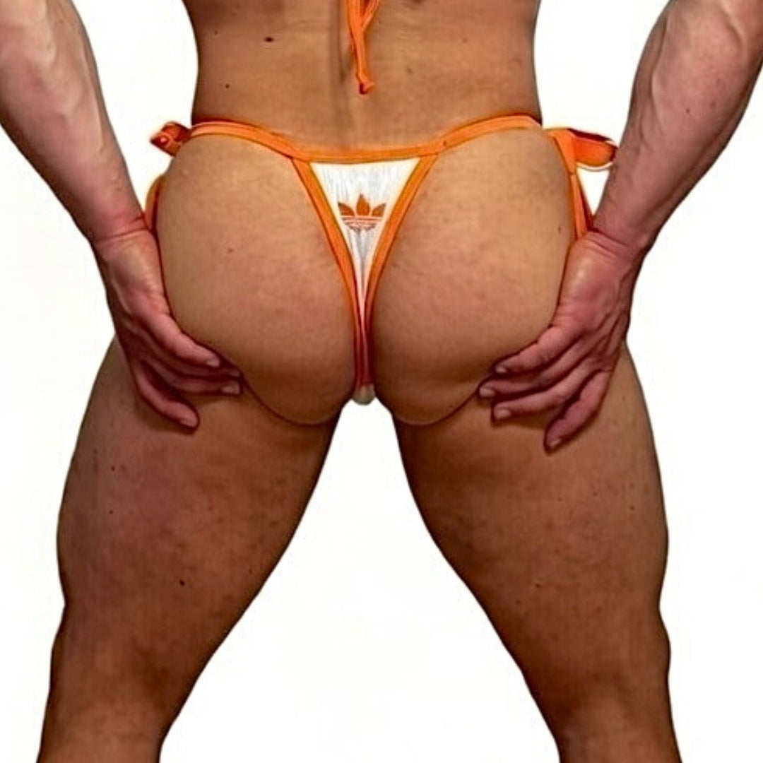 Adidas Originals Orange Lace Up Socks Thong