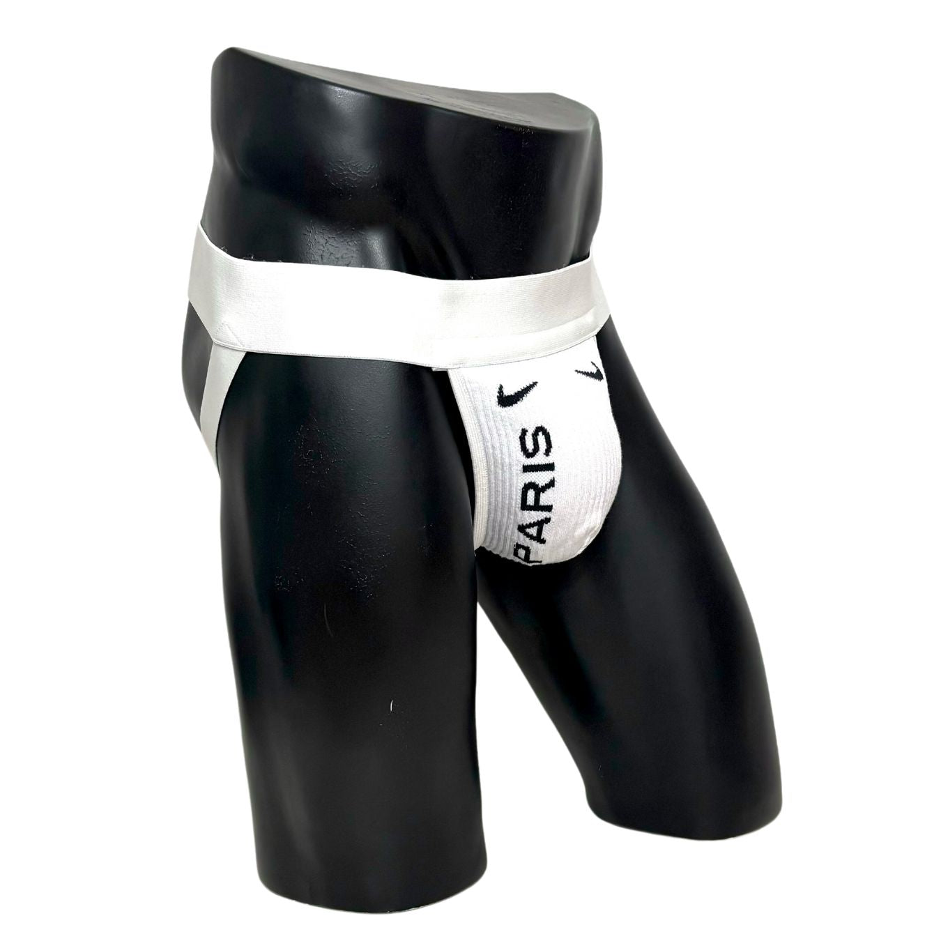 Nike Soccer Paris White Socks Jockstrap/Thong