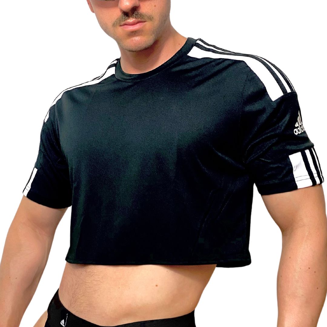 Adidas Sport Black Short Sleeve Crop Top