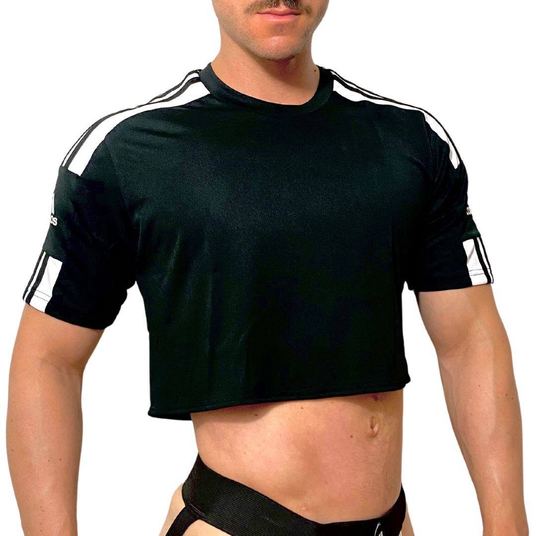 Adidas Sport Black Short Sleeve Crop Top