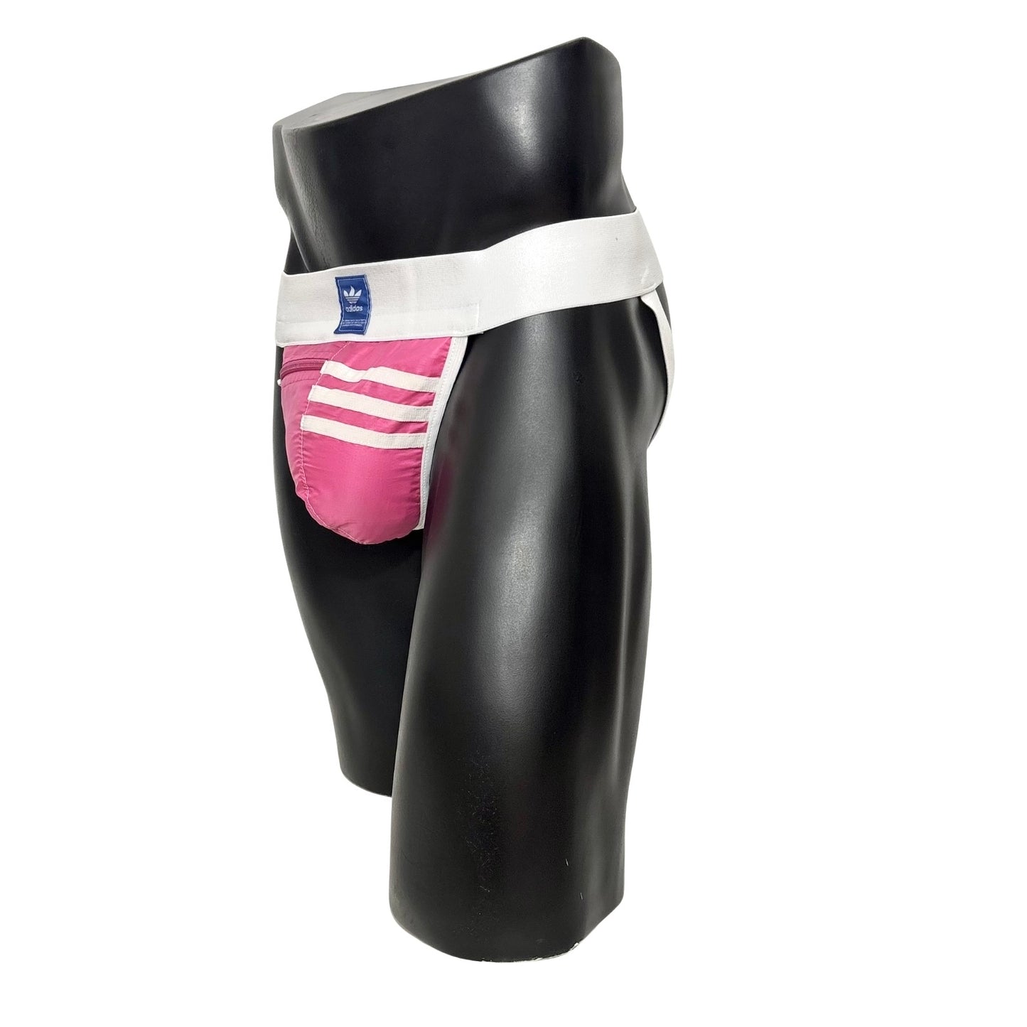 Adidas 3 Stripes Bubble Pink Pocket Jockstrap/Thong