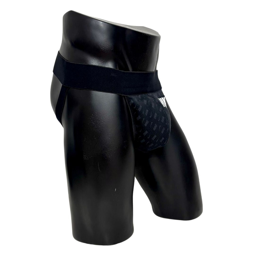 Nike Black Logo Pattern Jockstrap/Thong 2.0