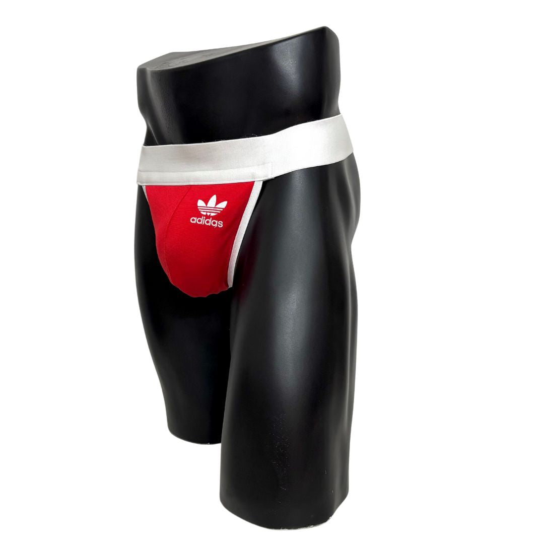 Adidas Originals Side Logo Red Jockstrap/Thong