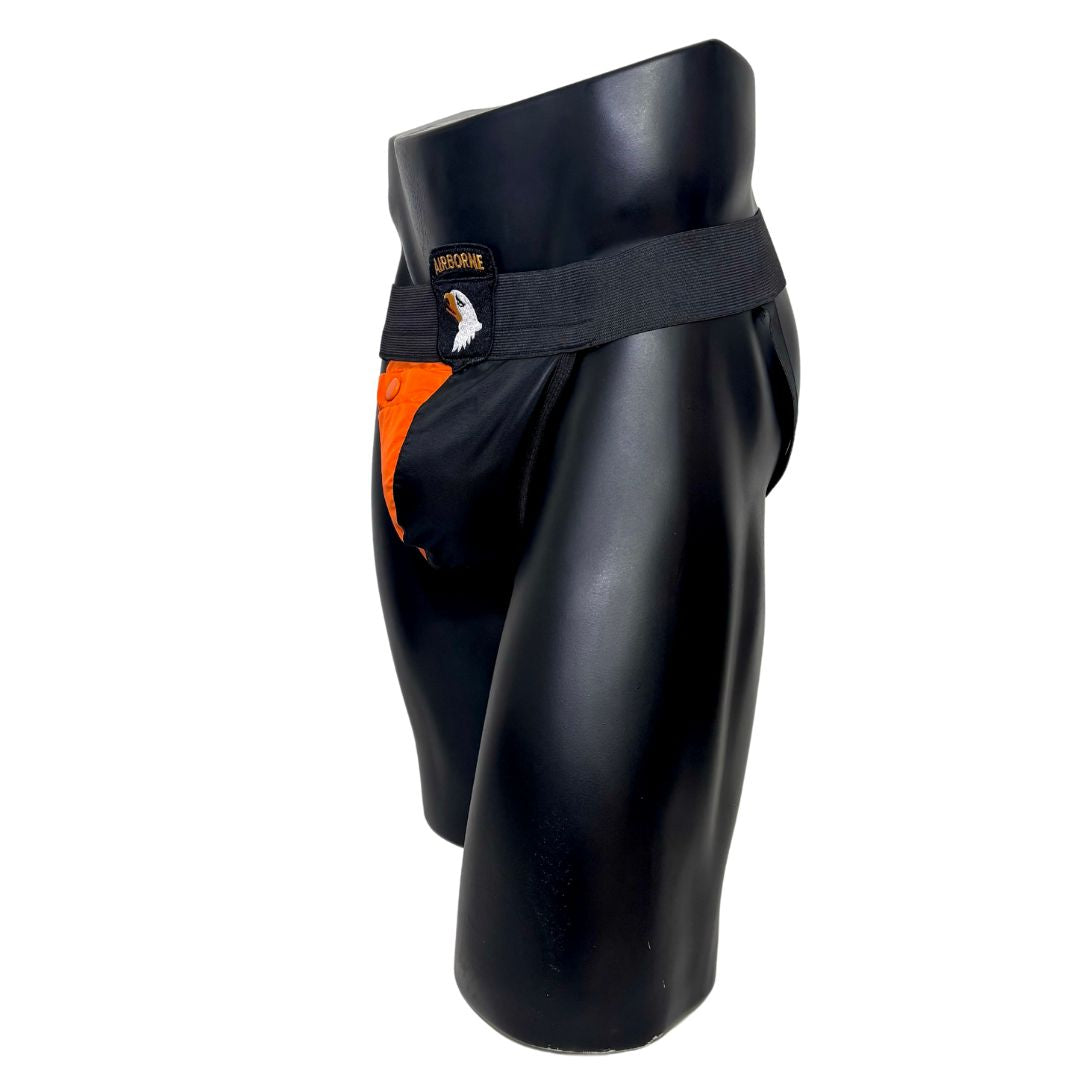 Alpha Industries Black and Orange Pocket Jockstrap/Thong