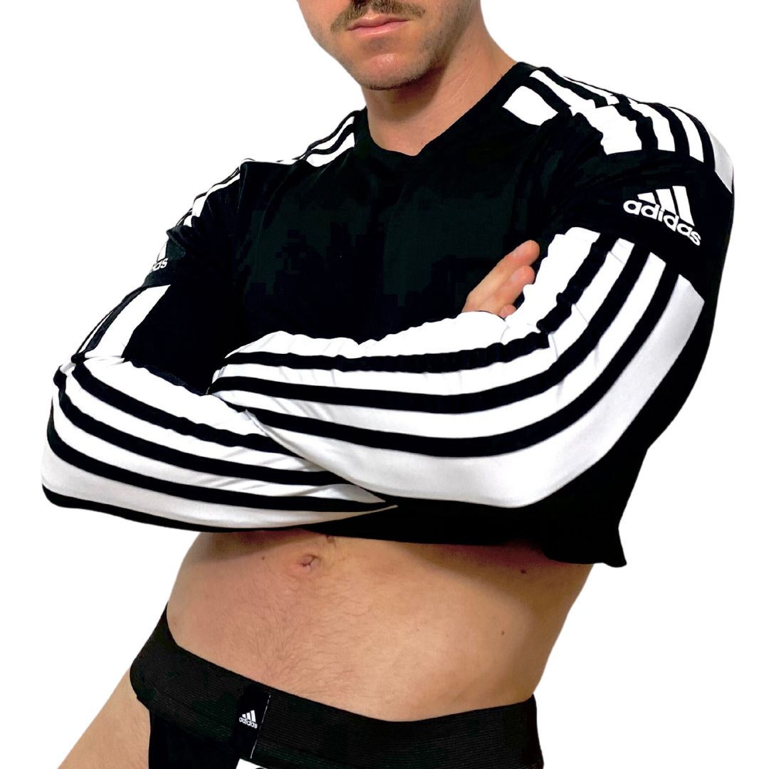 Adidas Sport Black Long Sleeve Crop Top