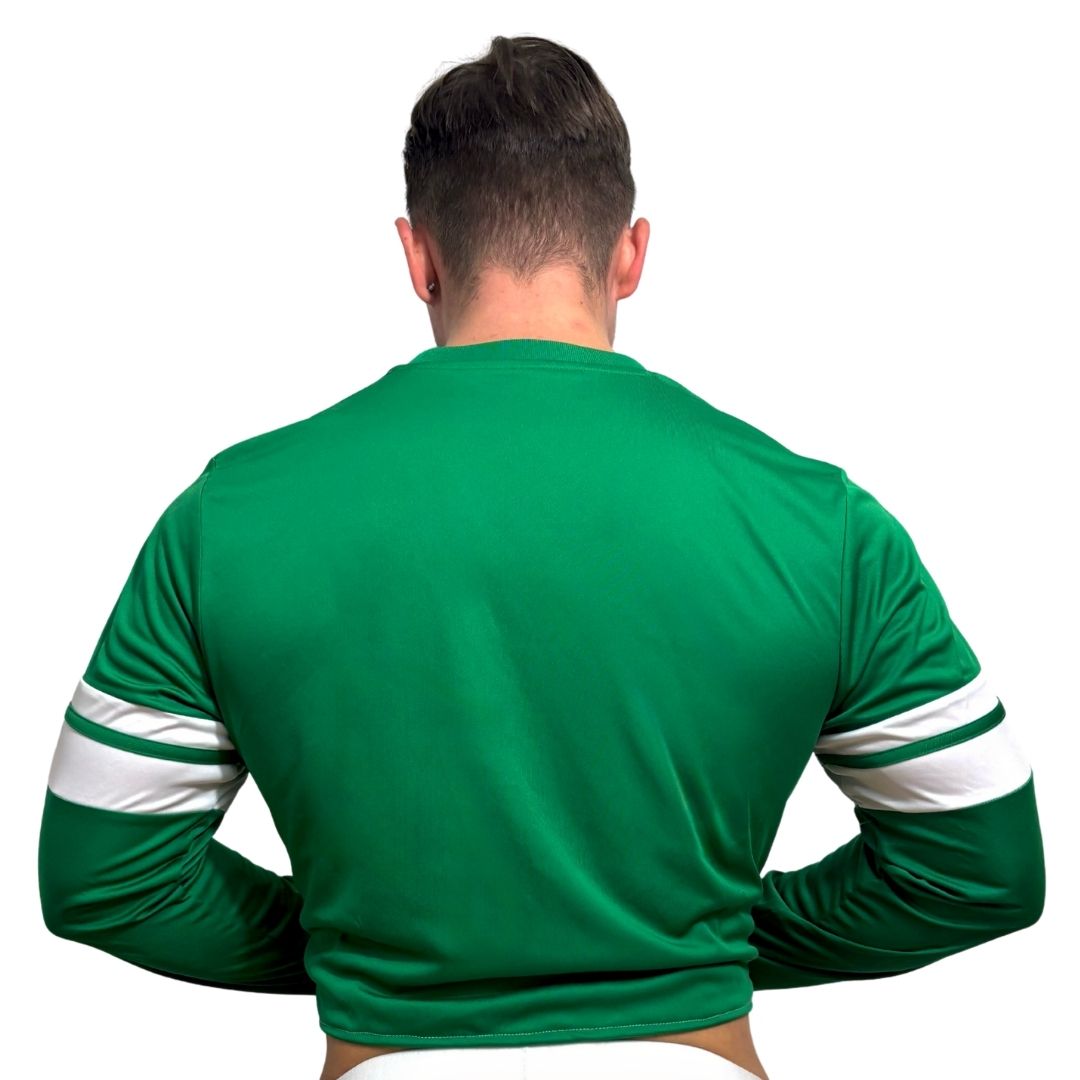 Adidas Neo Green Long Sleeve Crop Top