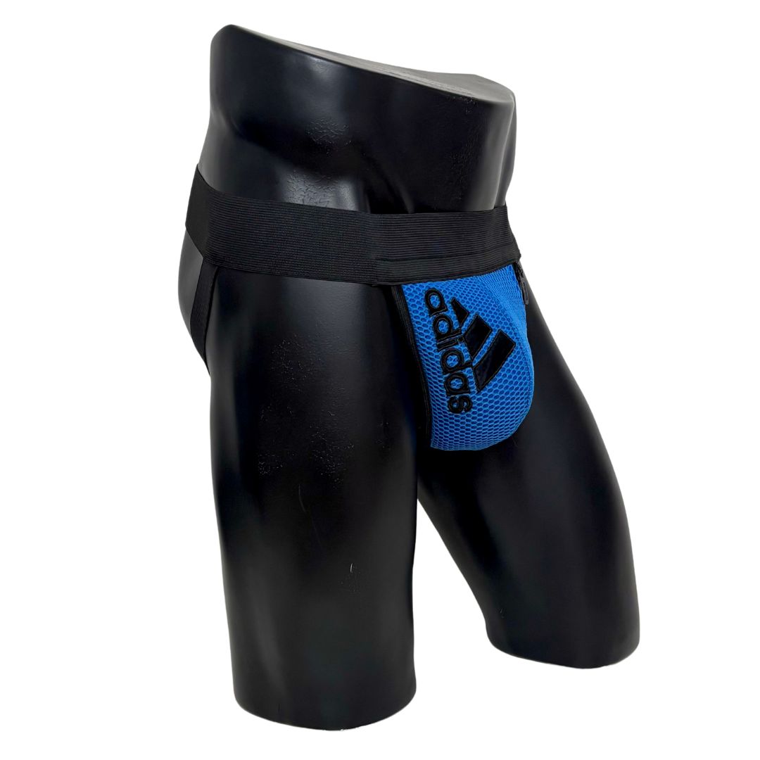 Adidas Sport Blue Logo Pocket Jockstrap/Thong