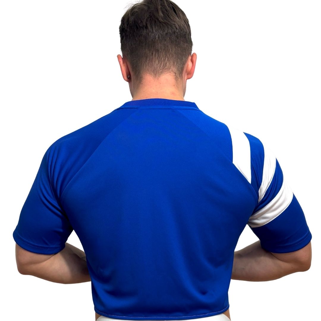 Adidas Neo Blue Short Sleeve Crop Top 2.0