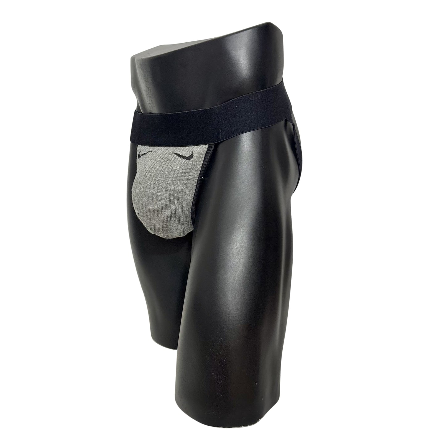 Nike Sport Gray Logo Socks Jockstrap/Thong