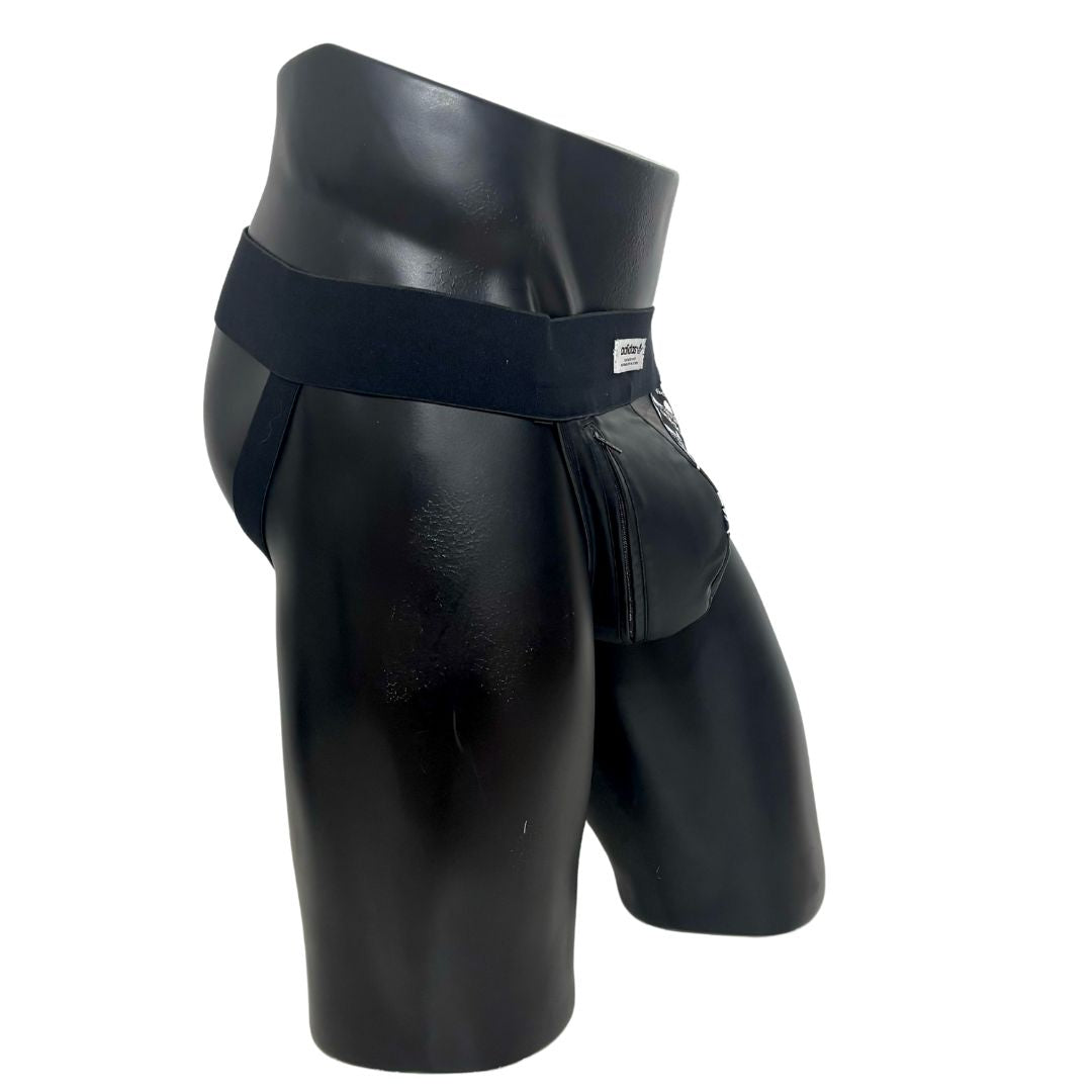 Adidas Faux Leather Jockstrap Pocket/Thong 3.0