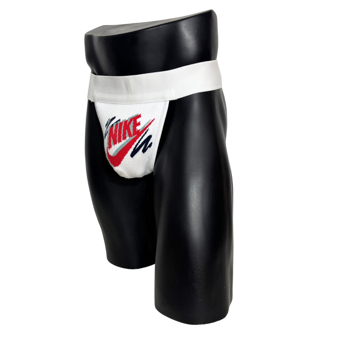 Nike Retro Red/Black/Gray White Logo Socks Jockstrap/Thong