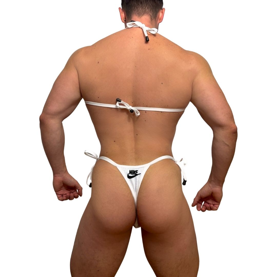 Nike Sport White Bro Bra and Thong Set