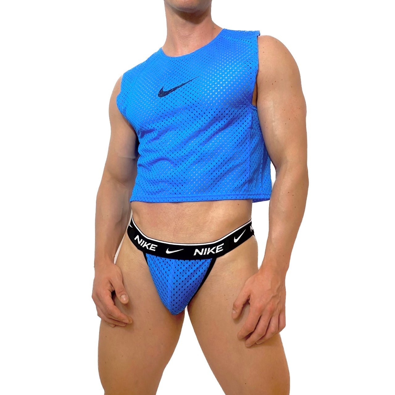 Nike Blue Mesh Look