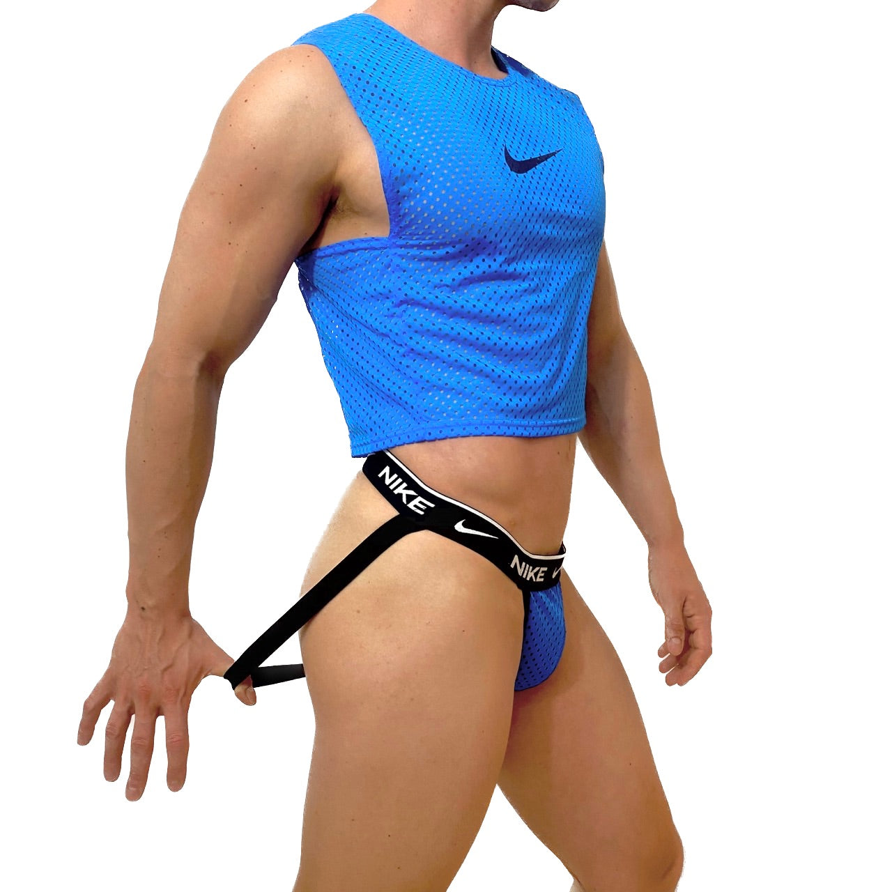 Nike Blue Mesh Look