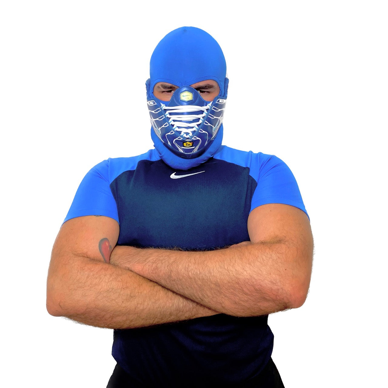 Air Max Tn Blue Leather Mask