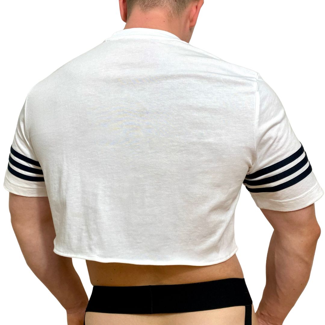 Adidas Originals Logo White Crop Top