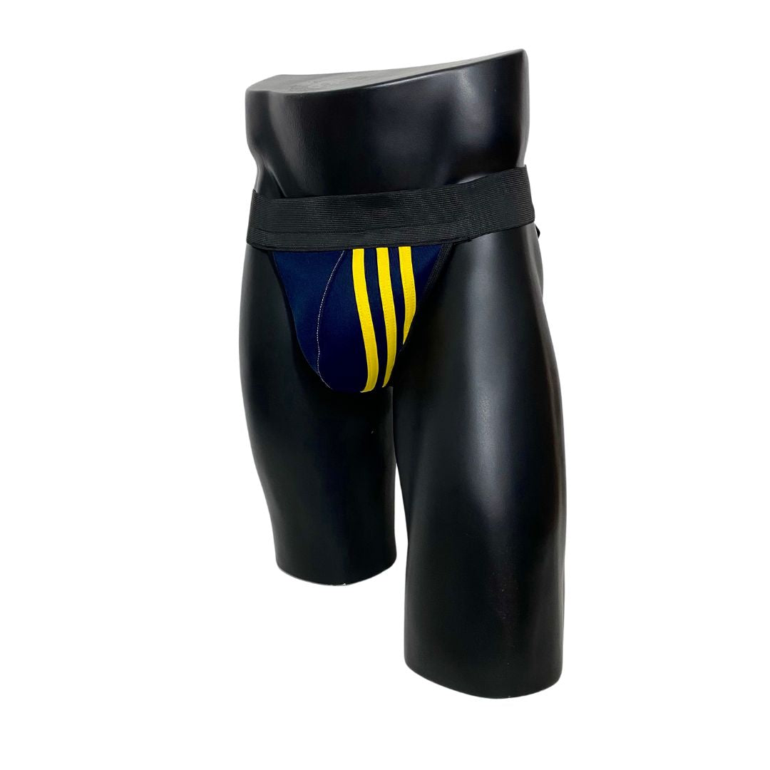 Adidas Originals Dark Blue/Yellow Jockstrap/Thong 2.0
