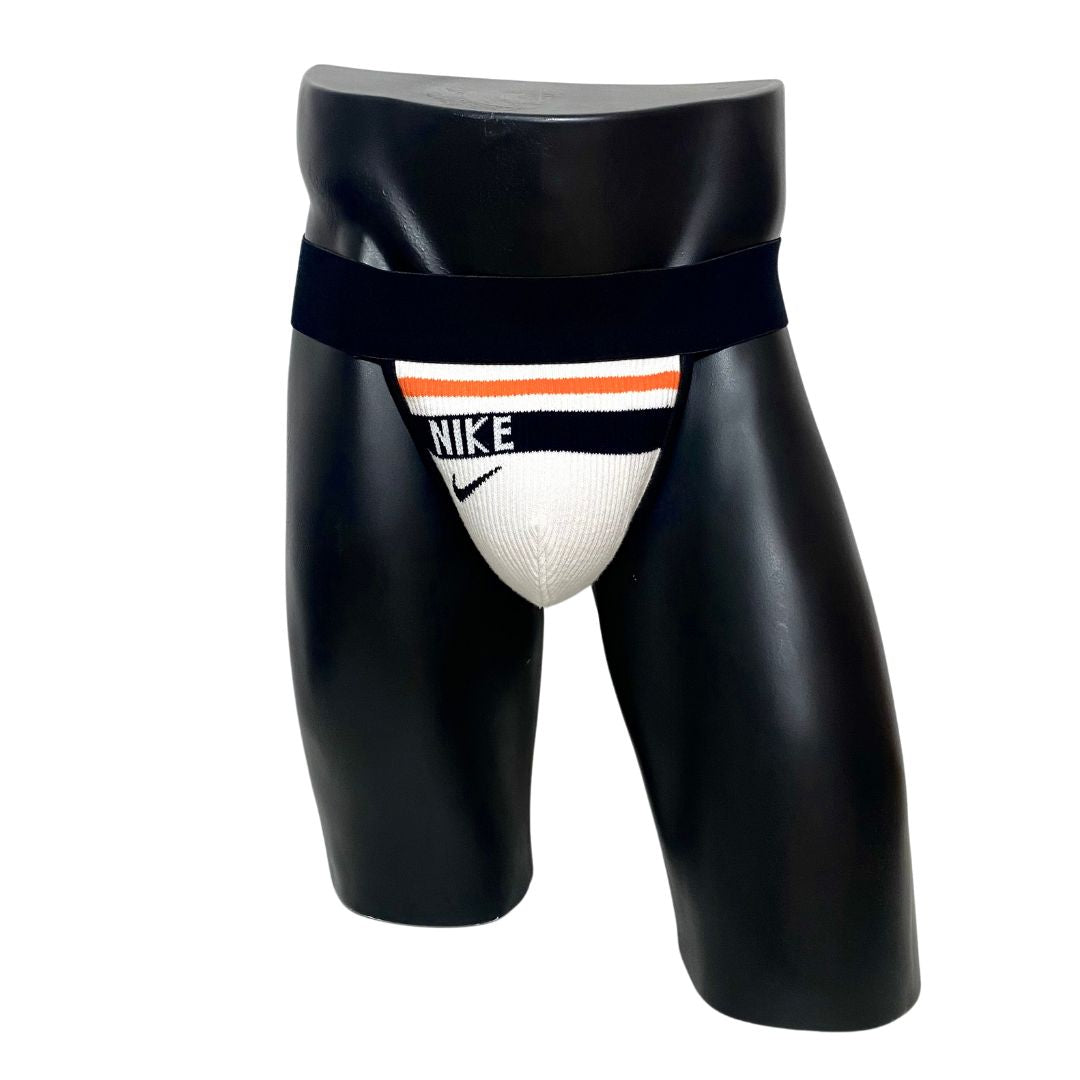 Nike Vintage Orange Black White Socks Jockstrap/Thong