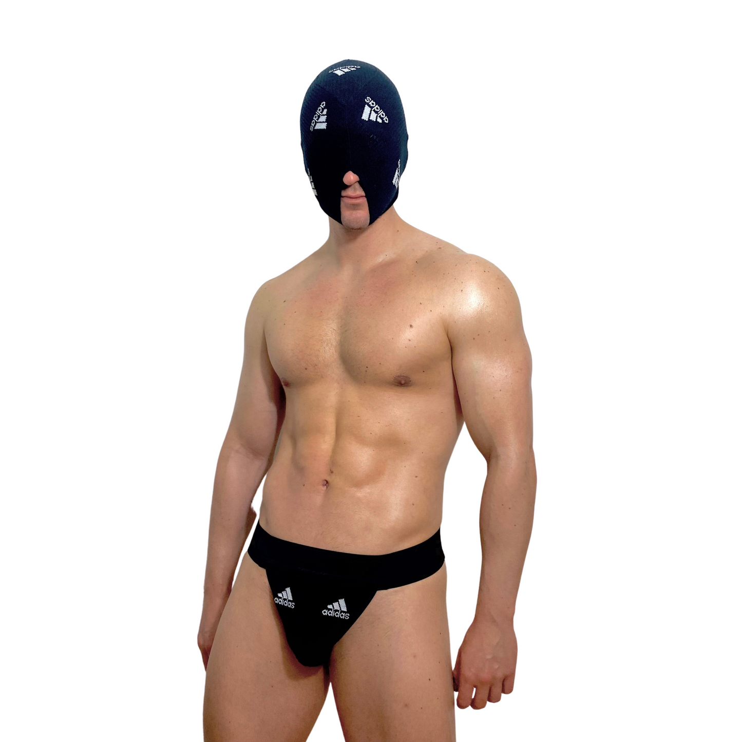 Adidas Sport Black SOCKsucker Balaclava & Sock Jockstrap Set