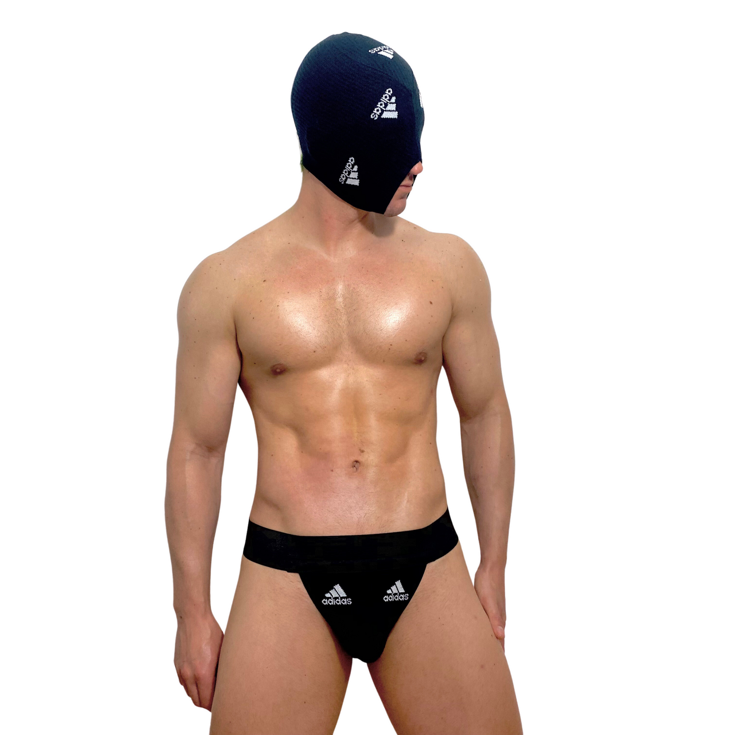 Adidas Sport Black SOCKsucker Balaclava & Sock Jockstrap Set