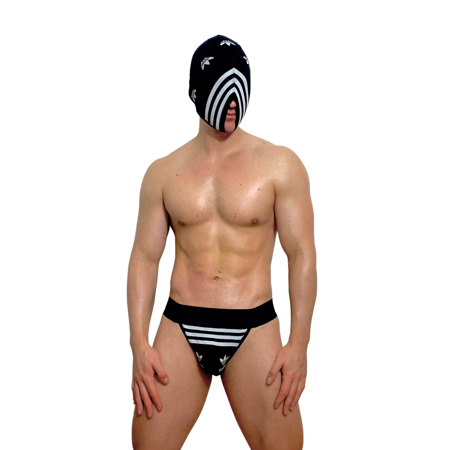 Adidas Originals Black SOCKsucker Balaclava & Sock Jockstrap Set