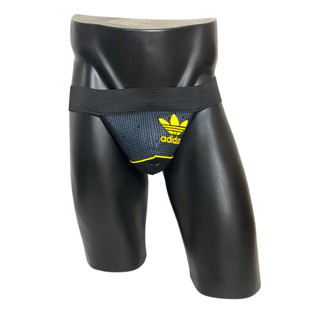 Adidas Chile 62 Black - Yellow Jockstrap/Thong
