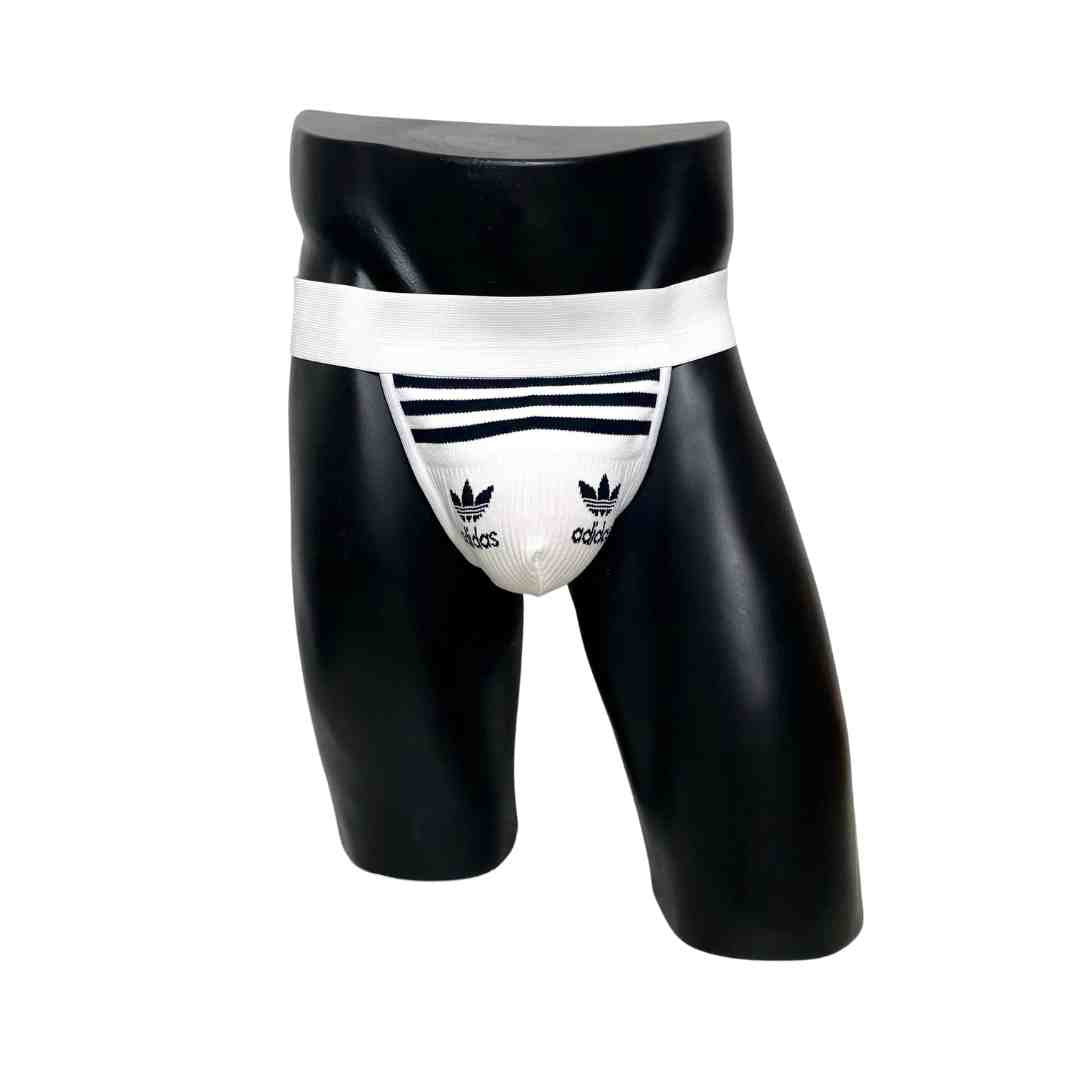 Adidas Originals Black and White Socks Jockstrap/Thong Pack of 2