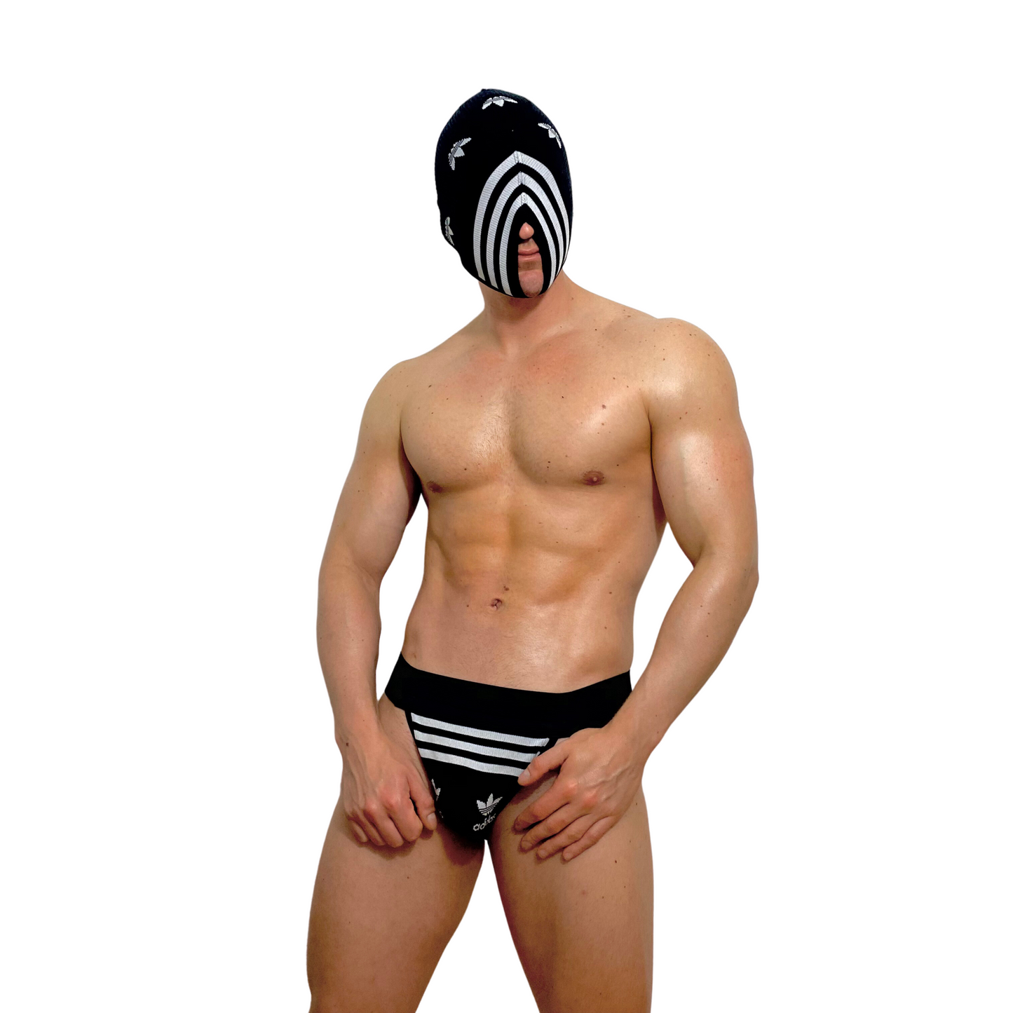 Adidas Originals Black SOCKsucker Balaclava & Sock Jockstrap Set