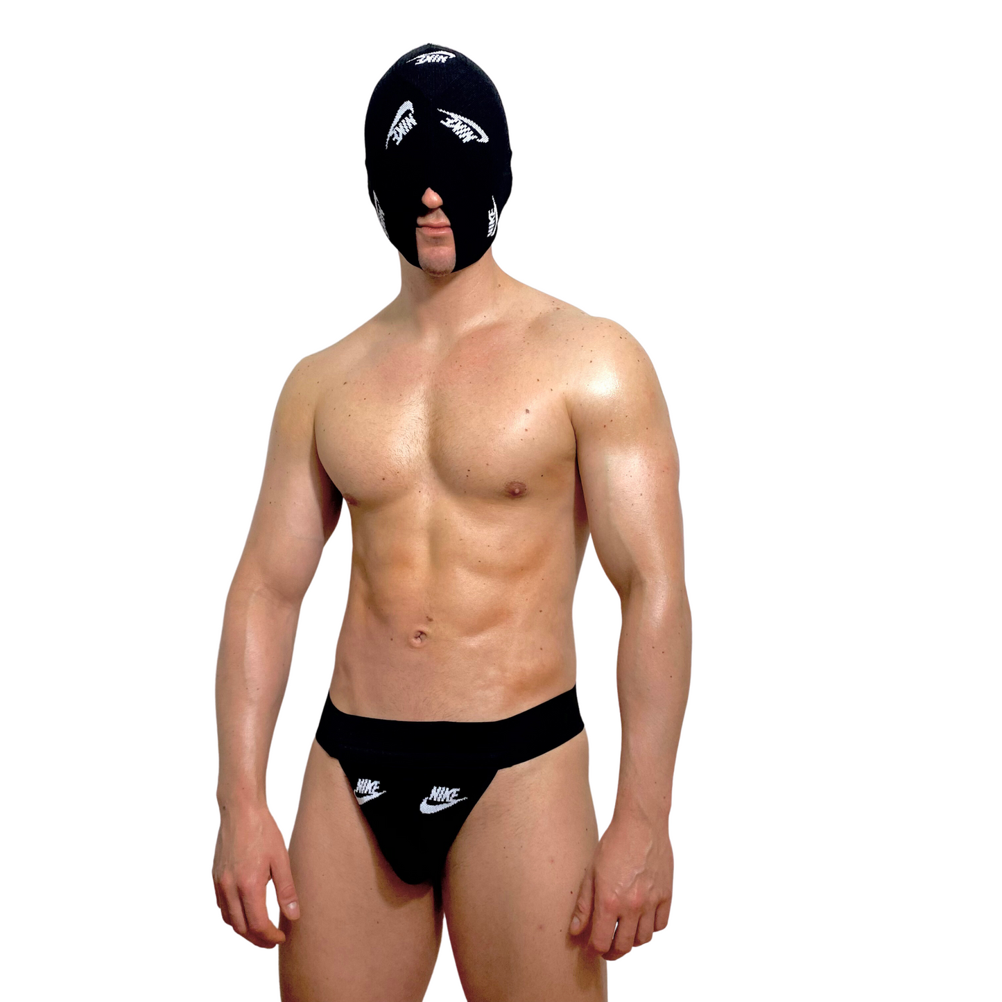 Nike Sport Black SOCKsucker Mask & Sock Jockstrap Set