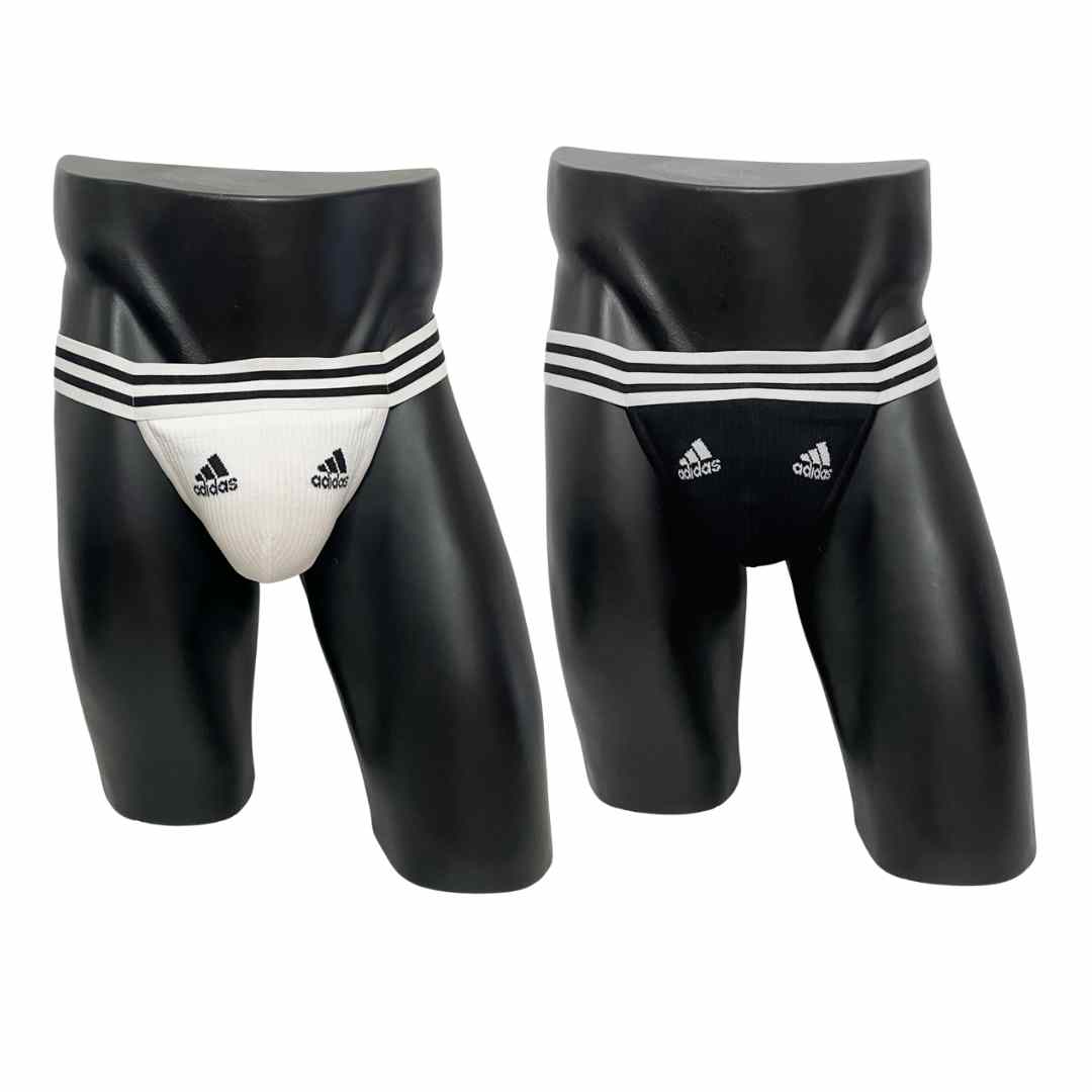 Adidas Sport Black and White Socks Jockstrap/Thong Pack of 2