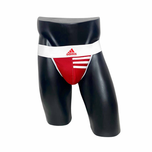 Adidas Sport White/Red Jockstrap/Thong
