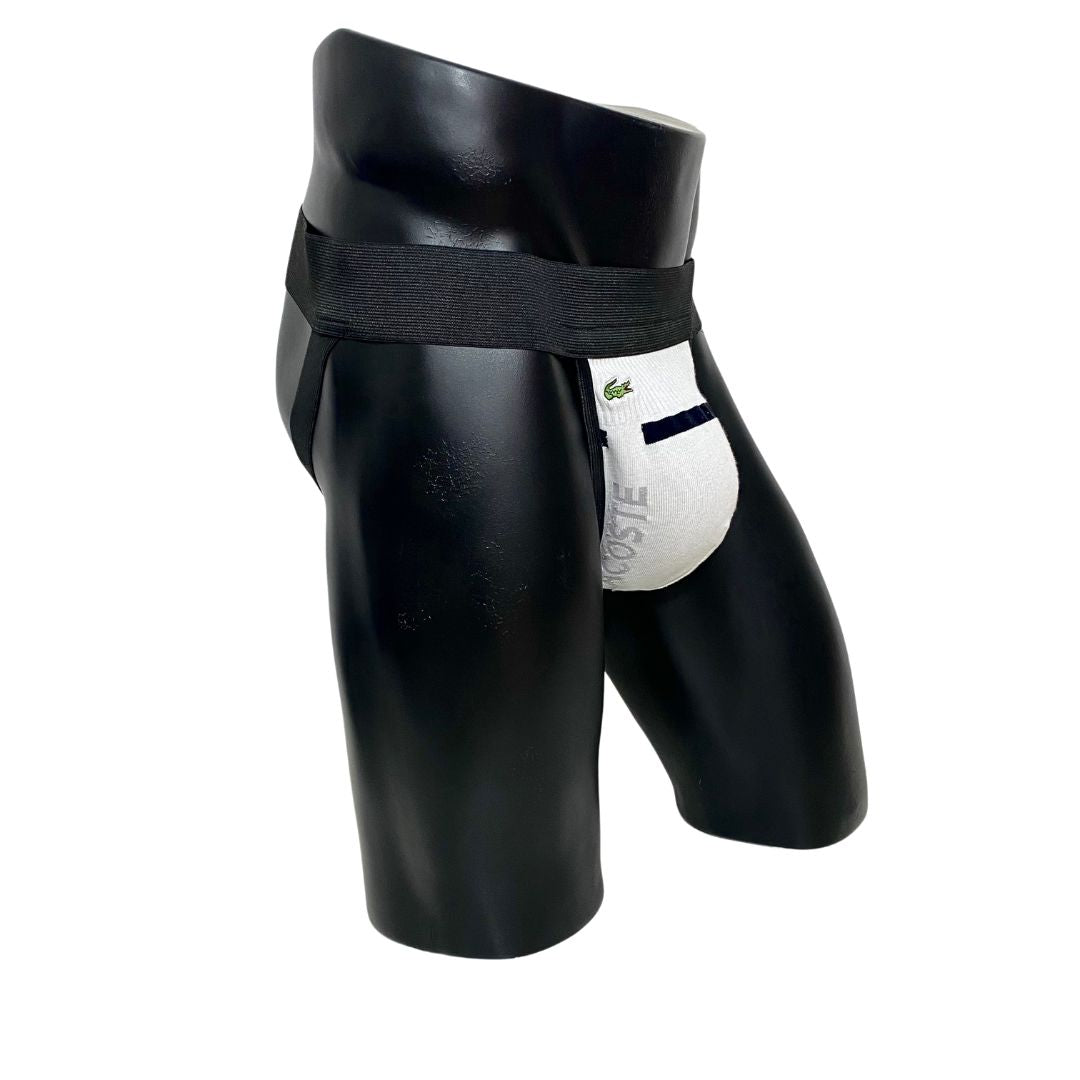 Lacoste White Socks Jockstrap/Thong