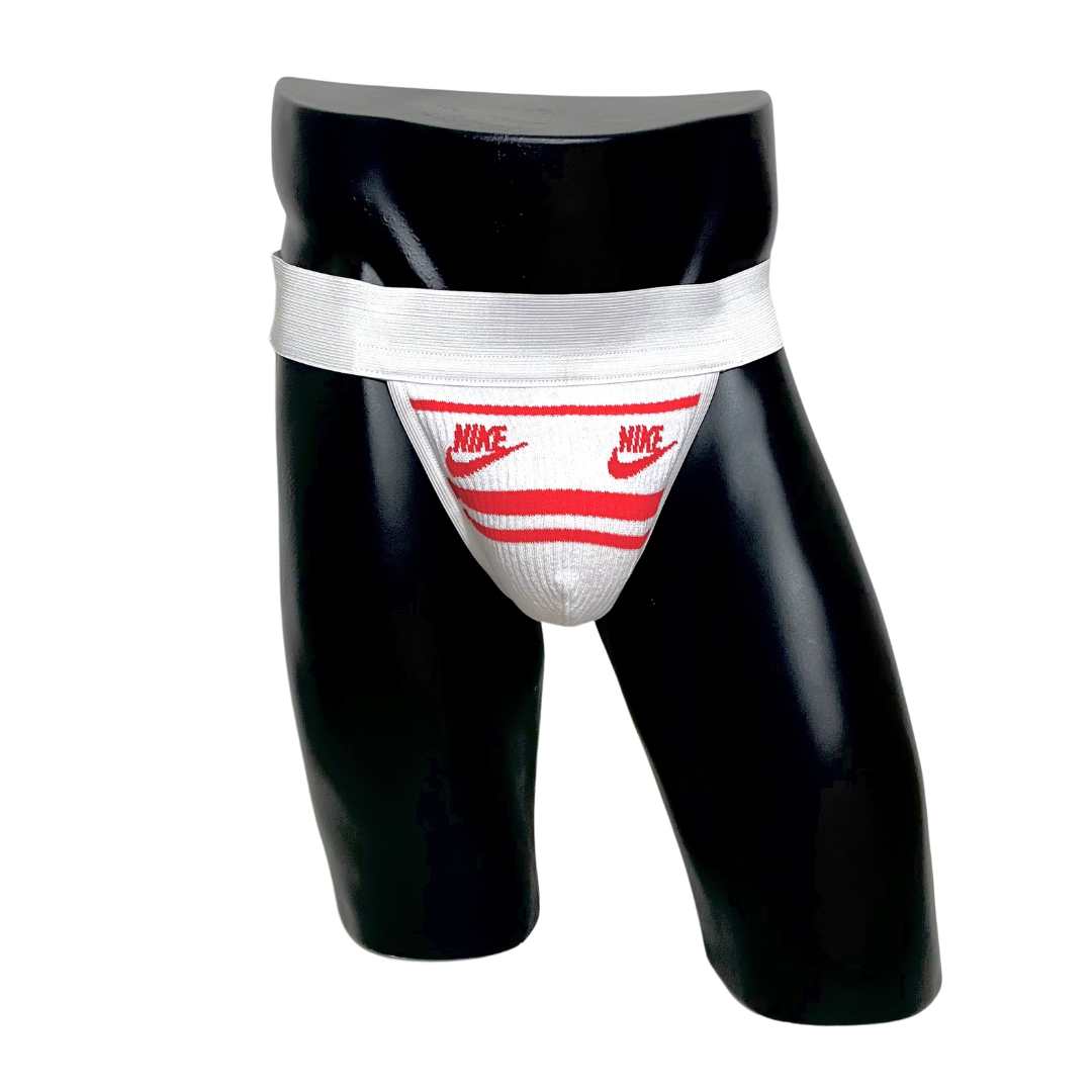 Nike White Red Socks Jockstrap/Thong