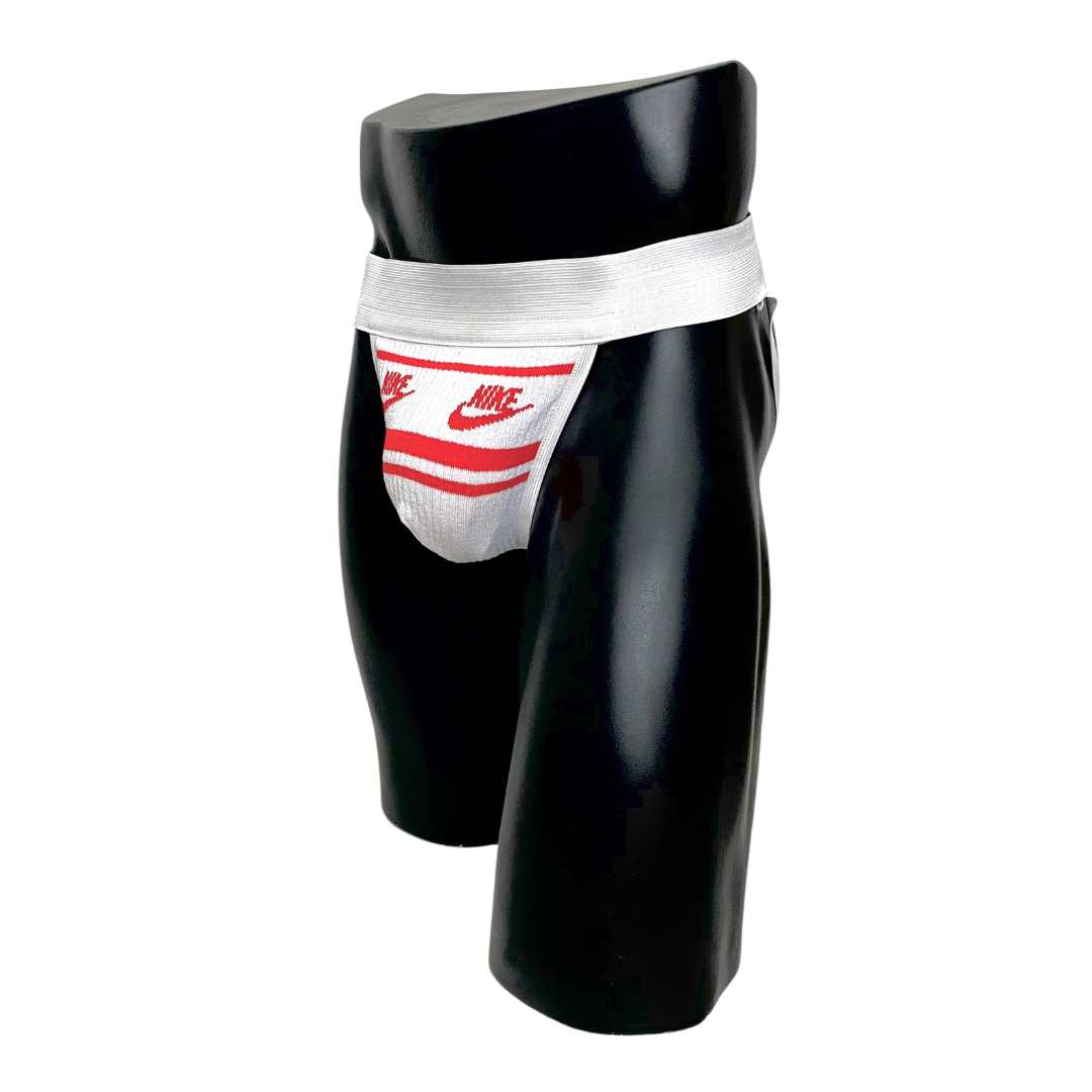 Nike White Red Socks Jockstrap/Thong