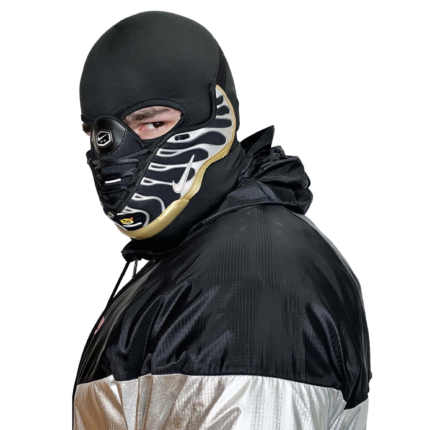 Air Max Tn Holographic Silver & Gold Mask