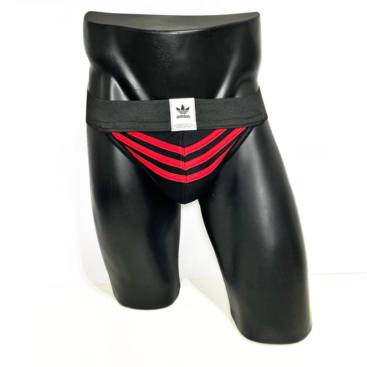Adidas Black/Red Jockstrap/Thong