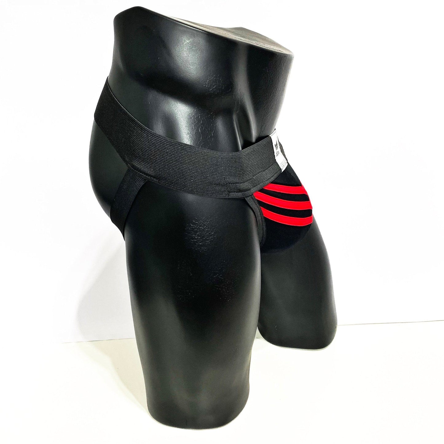 Adidas Black/Red Jockstrap/Thong