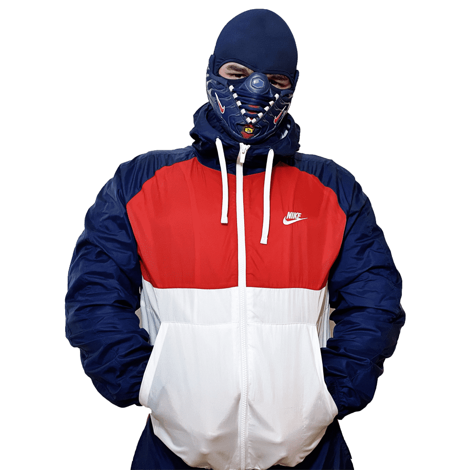 Air Max Tn Dark Blue - Red Swoosh Mask