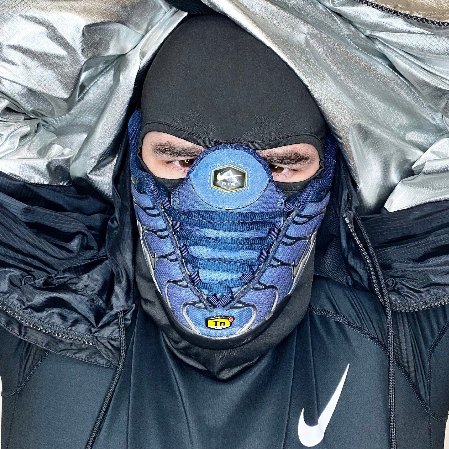 Air Max Tn Silver - Blue 1999 Mask