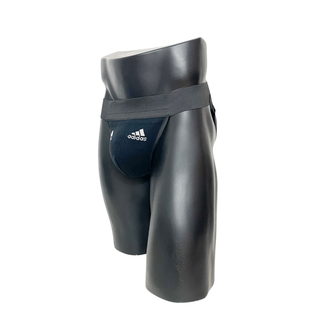 Adidas Black and White Socks Jockstrap/Thong Pack of 2