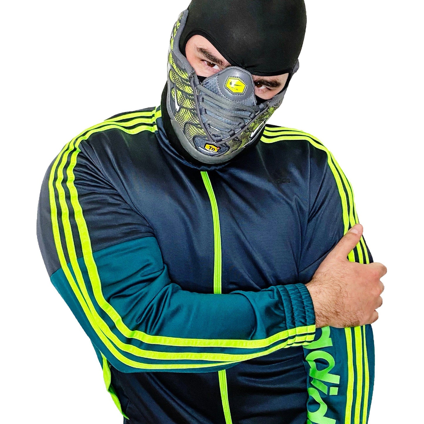 Air Max Tn Grey Venom Green Mask
