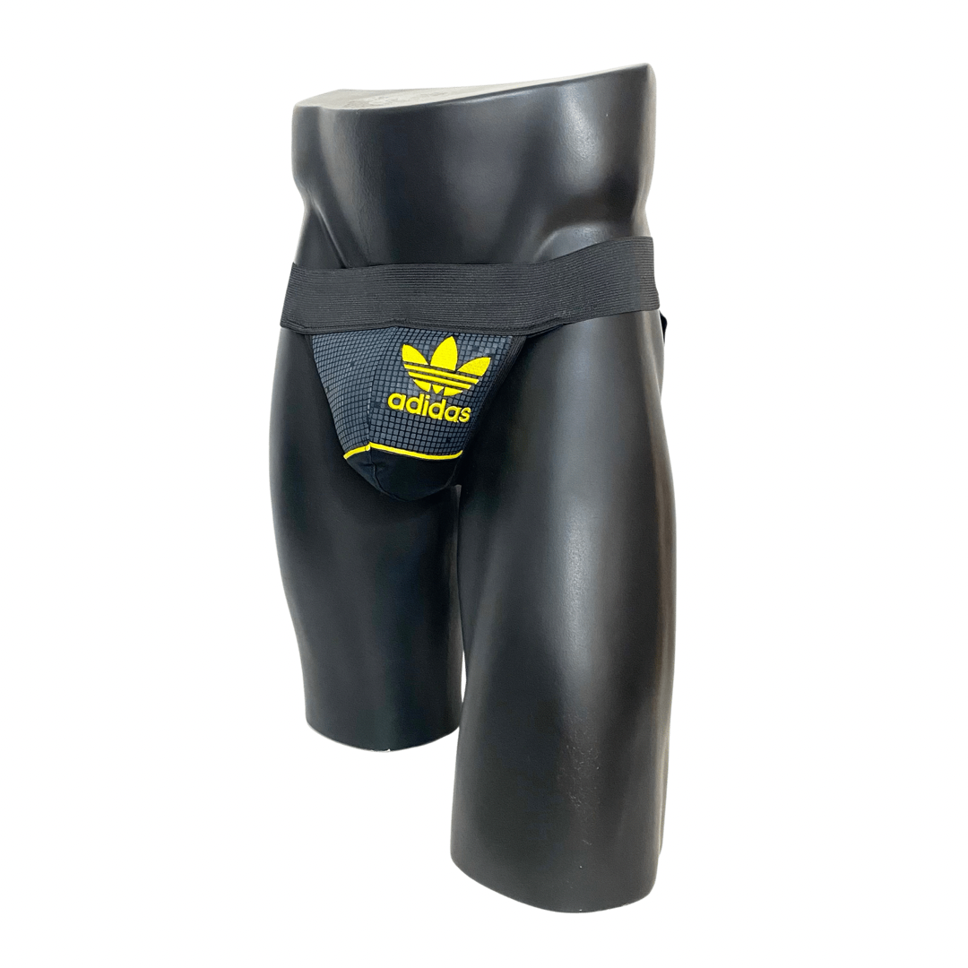 Adidas Chile 62 Black - Yellow Jockstrap/Thong